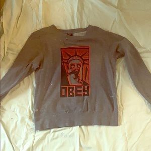 Destroyed style obey sweater